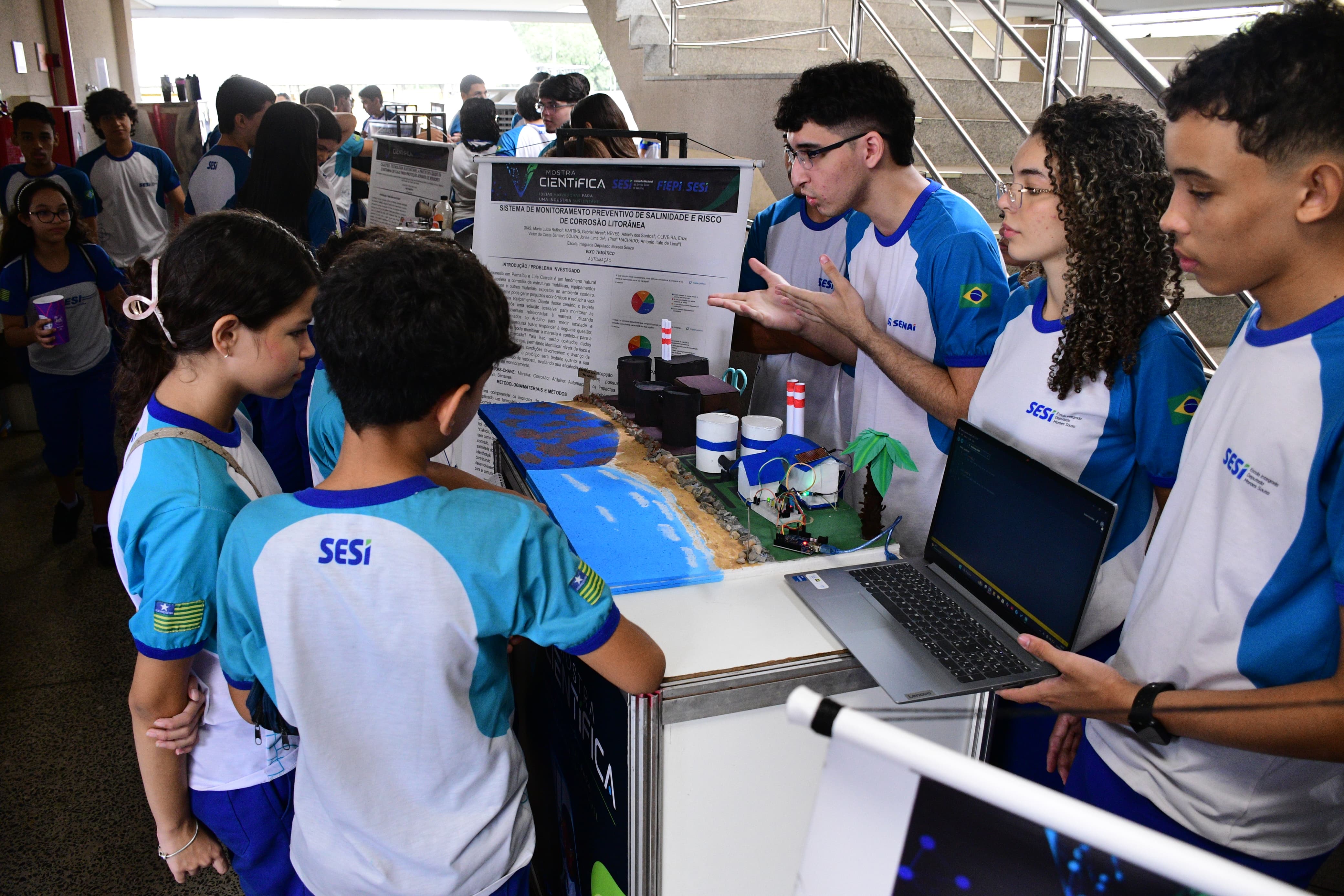 V Mostra Científica do SESI Piauí reúne estudantes de diferentes regiões do estado (Fotos: divulgação)