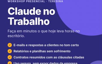 Workshop presencial: Claude no Trabalho  